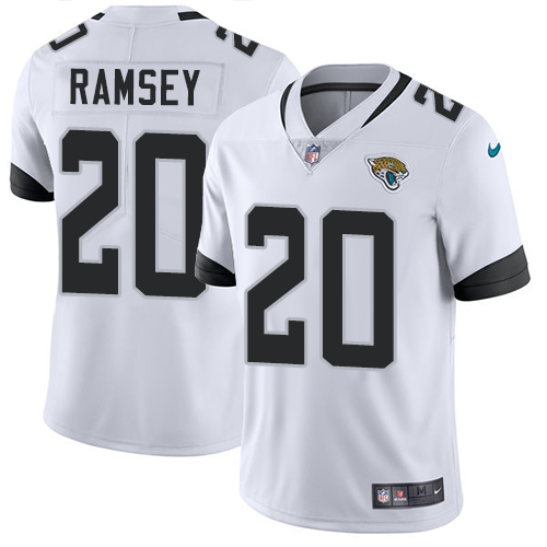 Jacksonville Jaguars #20 Jalen Ramsey White Youth Stitched NFL Vapor Untouchable Limited Jersey